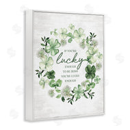 Lettered and Lined | Lucky To Be Irish Wreath