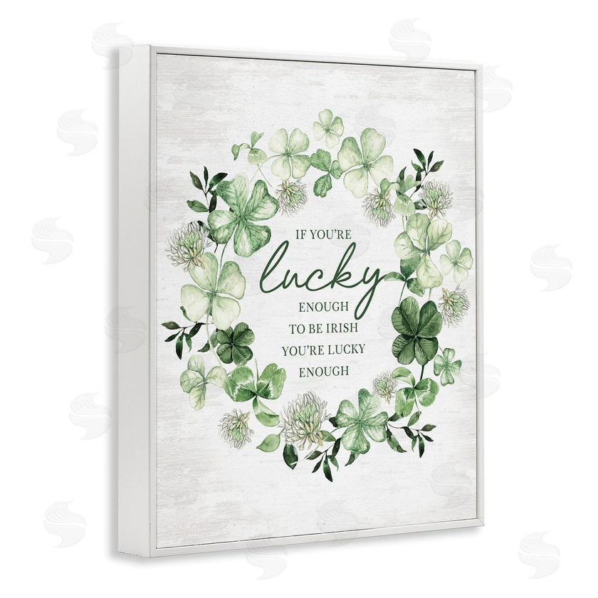 Lettered and Lined | Lucky To Be Irish Wreath