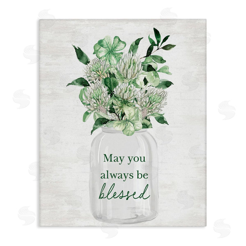 Lettered and Lined | Be Blessed Lucky Spring Flowers