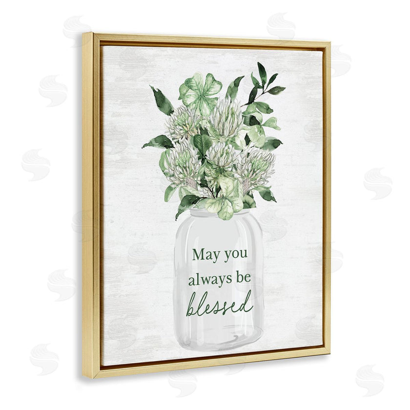 Lettered and Lined | Be Blessed Lucky Spring Flowers