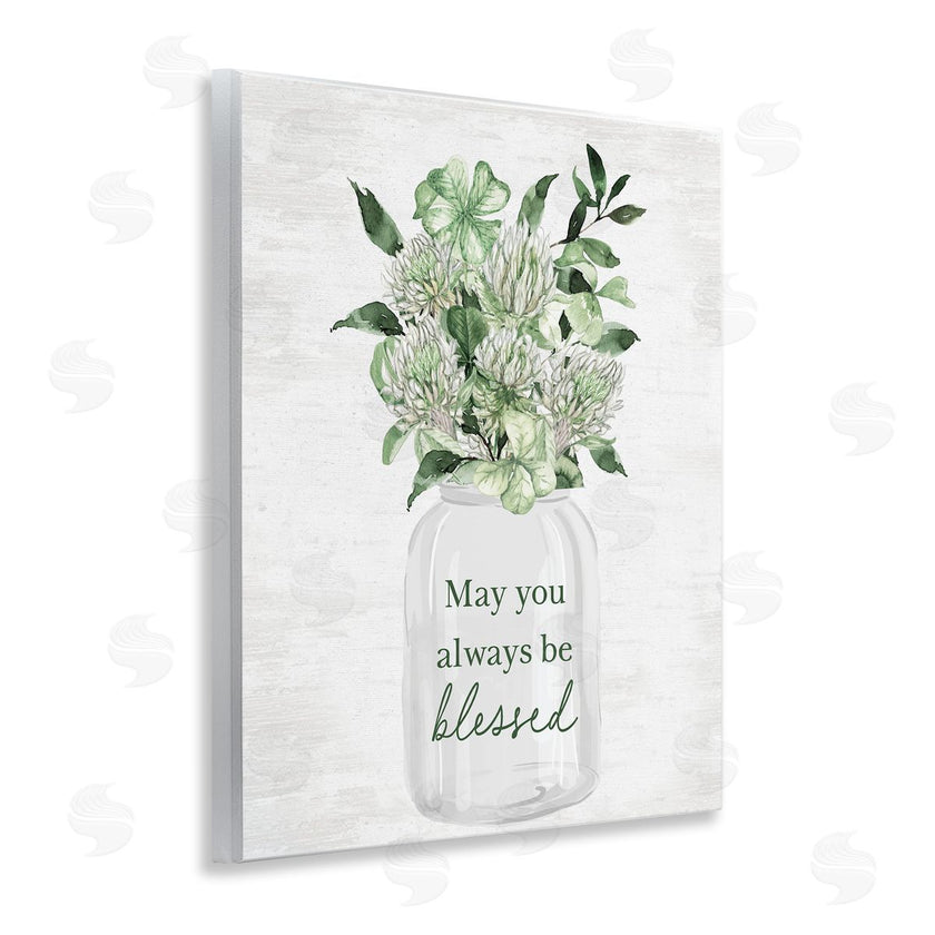 Lettered and Lined | Be Blessed Lucky Spring Flowers