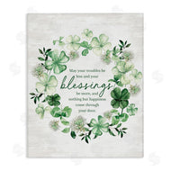Lettered and Lined | Troubles Less & Blessings More Wreath