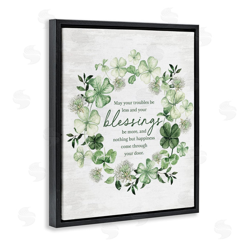 Lettered and Lined | Troubles Less & Blessings More Wreath