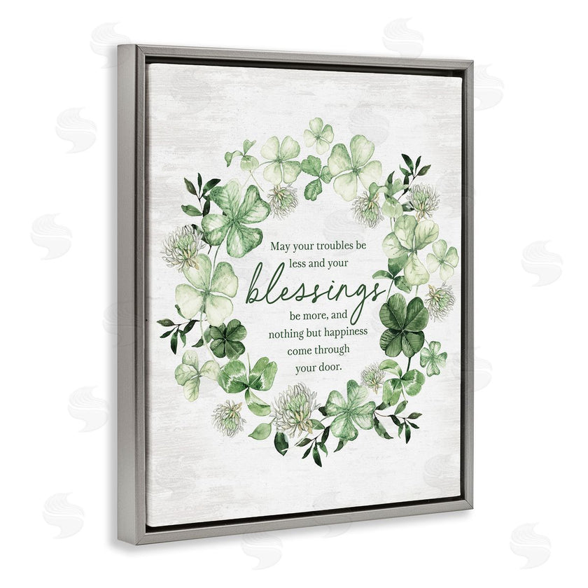 Lettered and Lined | Troubles Less & Blessings More Wreath
