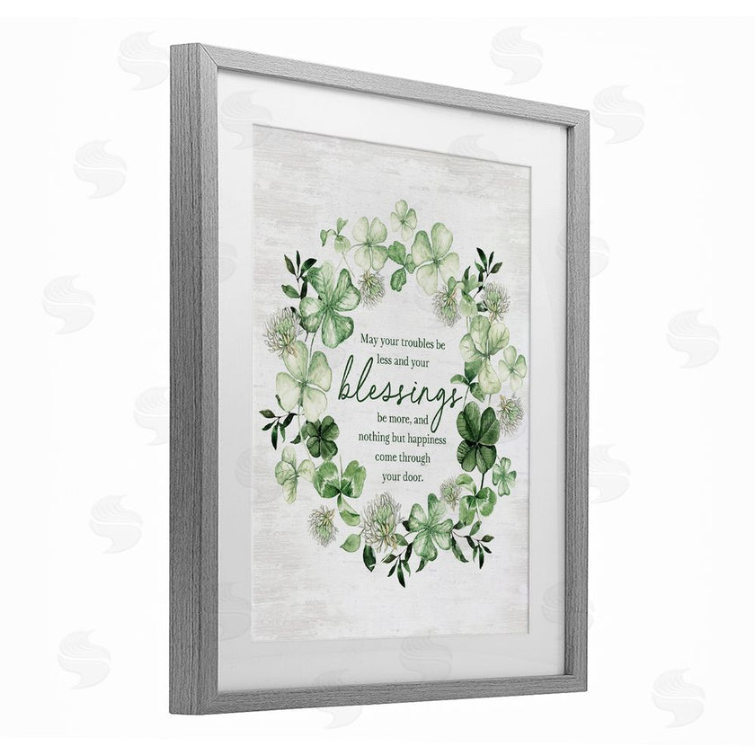 Lettered and Lined | Troubles Less & Blessings More Wreath