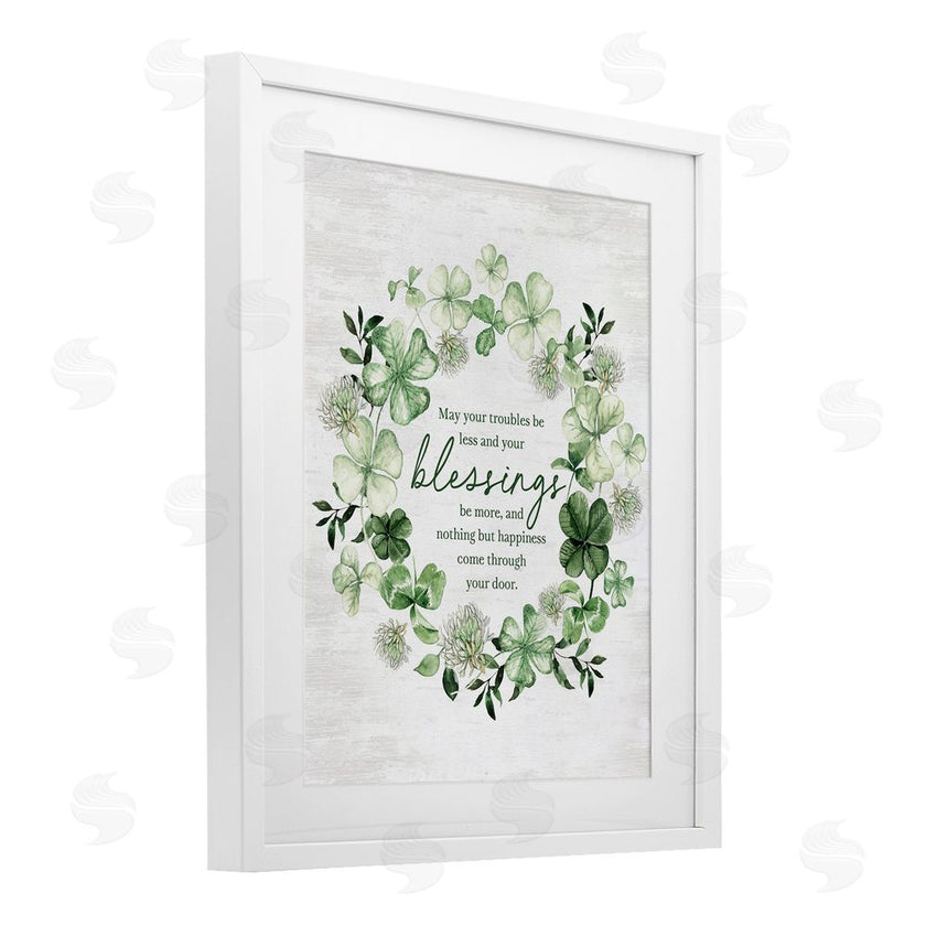 Lettered and Lined | Troubles Less & Blessings More Wreath
