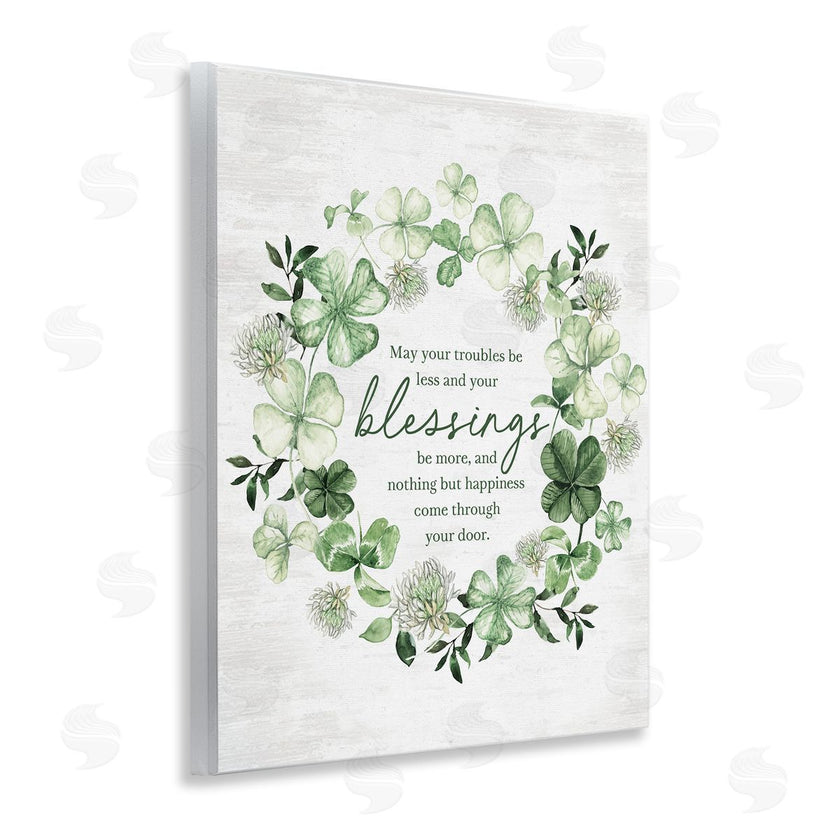 Lettered and Lined | Troubles Less & Blessings More Wreath