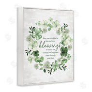 Lettered and Lined | Troubles Less & Blessings More Wreath