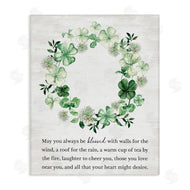 Lettered and Lined | Blessed Irish Clover Wreath