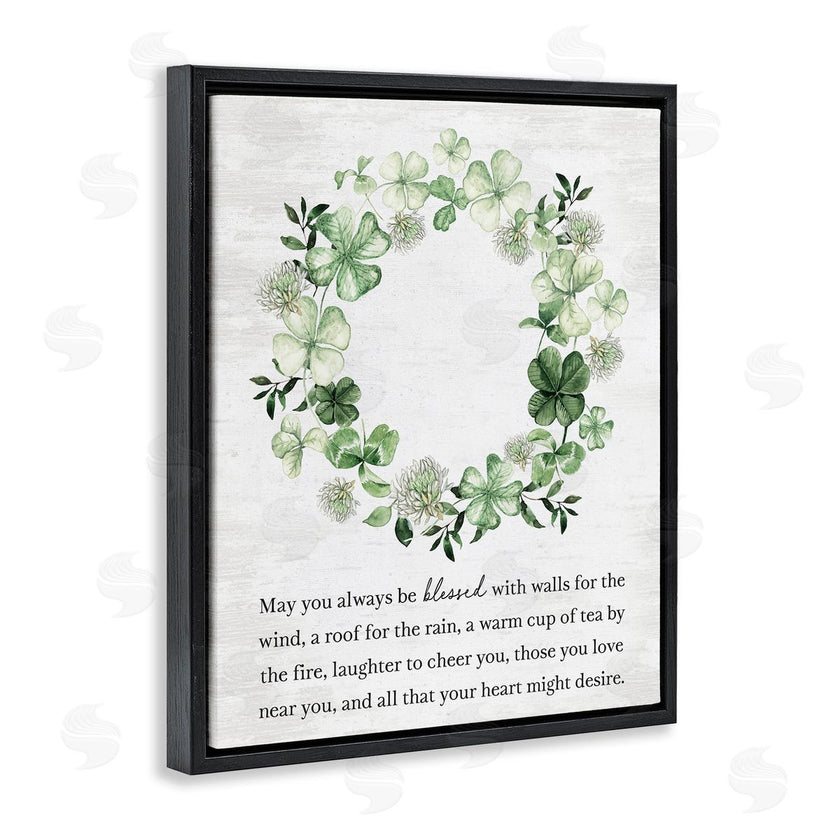Lettered and Lined | Blessed Irish Clover Wreath