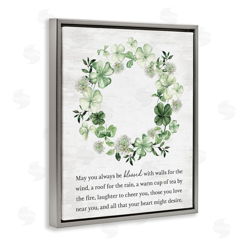 Lettered and Lined | Blessed Irish Clover Wreath