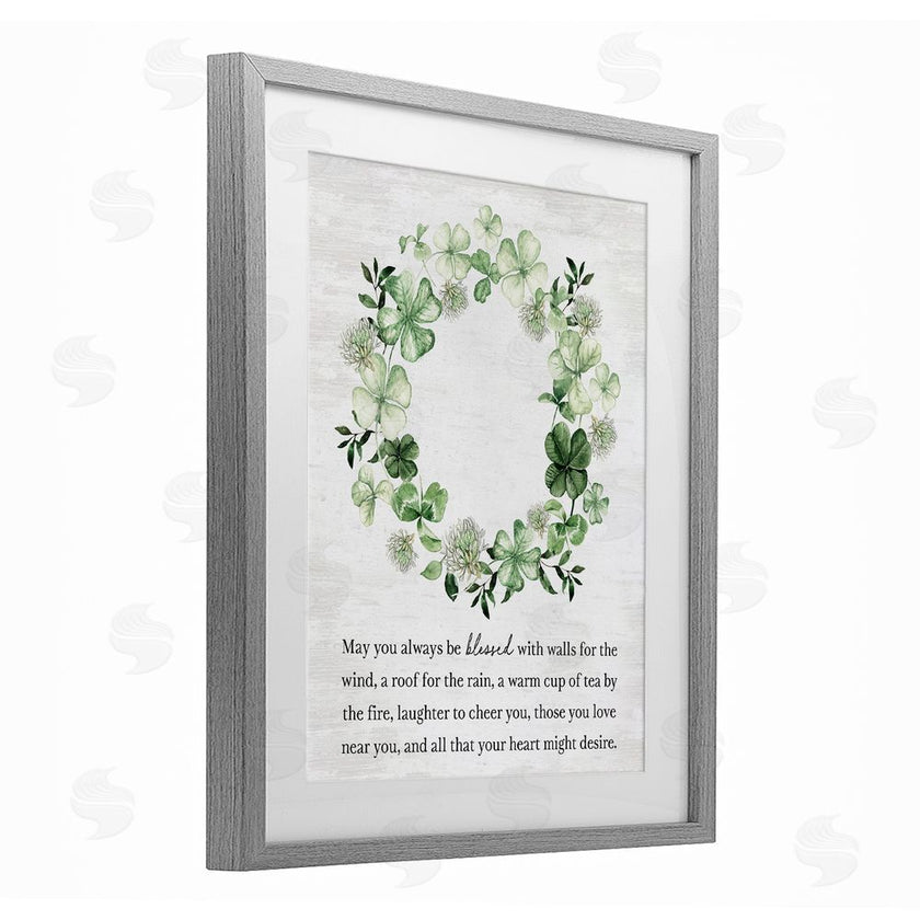 Lettered and Lined | Blessed Irish Clover Wreath