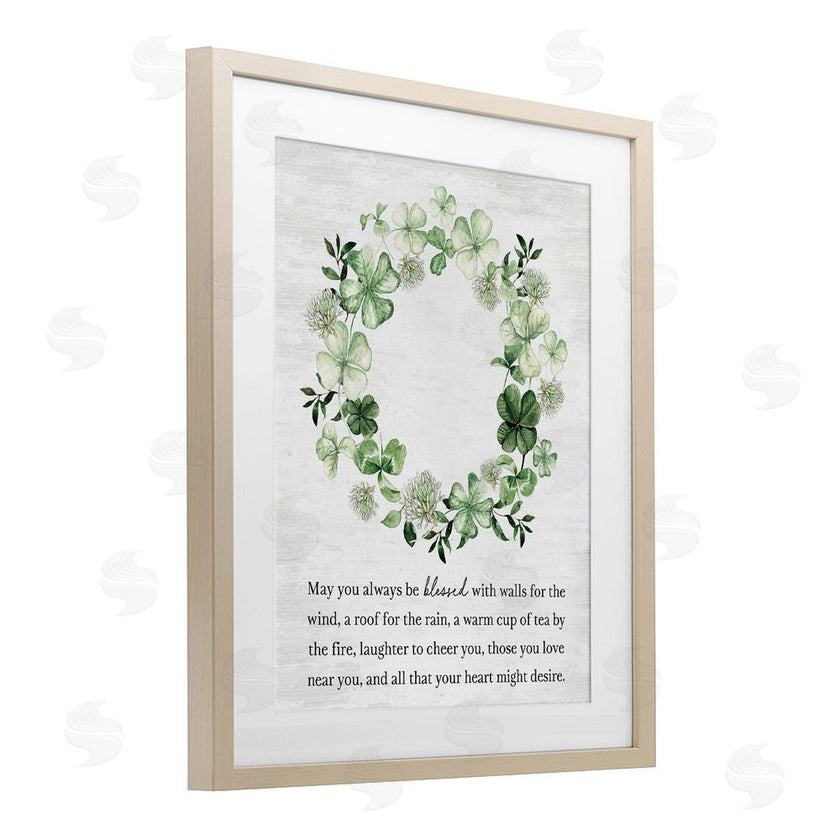 Lettered and Lined | Blessed Irish Clover Wreath