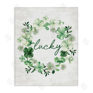 Lettered and Lined | Lucky Clovers Botanical Wreath
