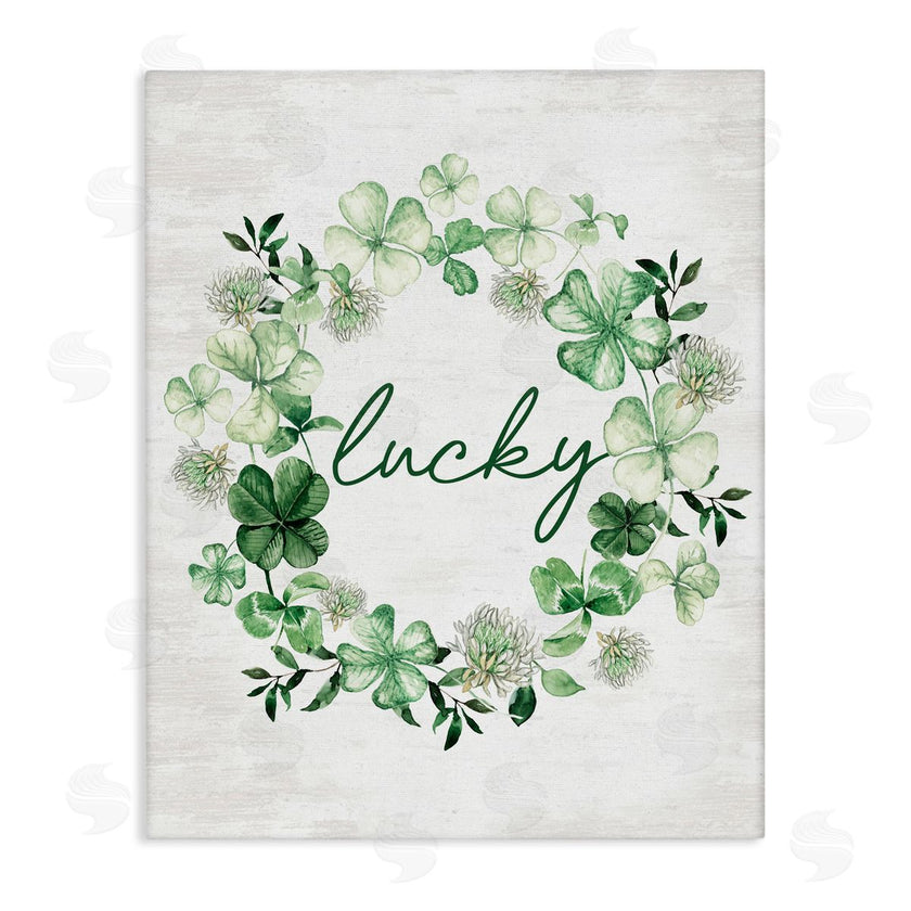 Lettered and Lined | Lucky Clovers Botanical Wreath