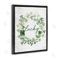 Lettered and Lined | Lucky Clovers Botanical Wreath