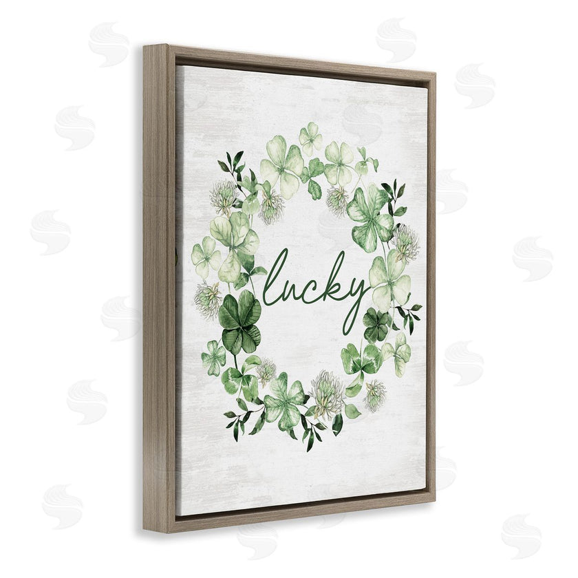 Lettered and Lined | Lucky Clovers Botanical Wreath