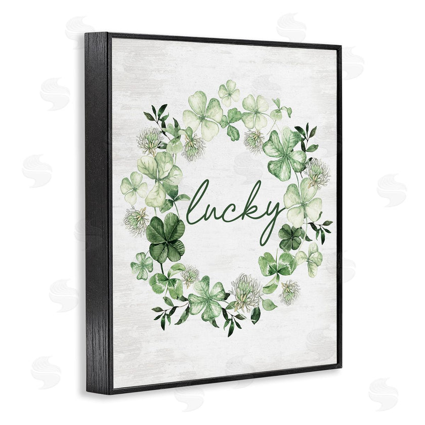 Lettered and Lined | Lucky Clovers Botanical Wreath