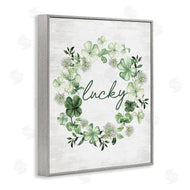 Lettered and Lined | Lucky Clovers Botanical Wreath
