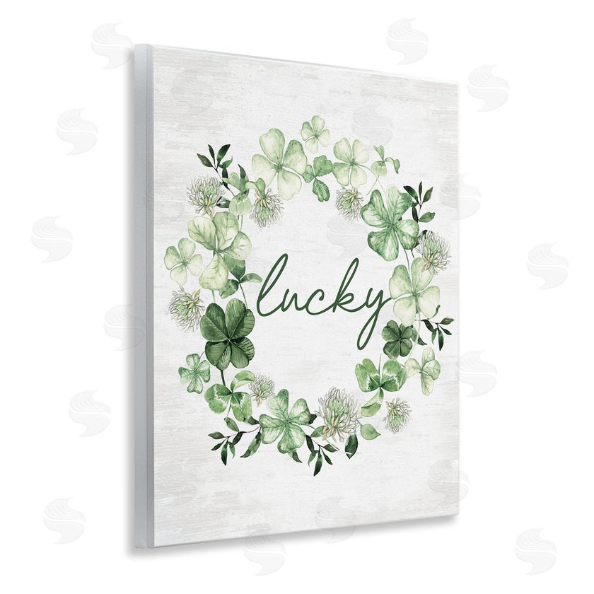 Lettered and Lined | Lucky Clovers Botanical Wreath