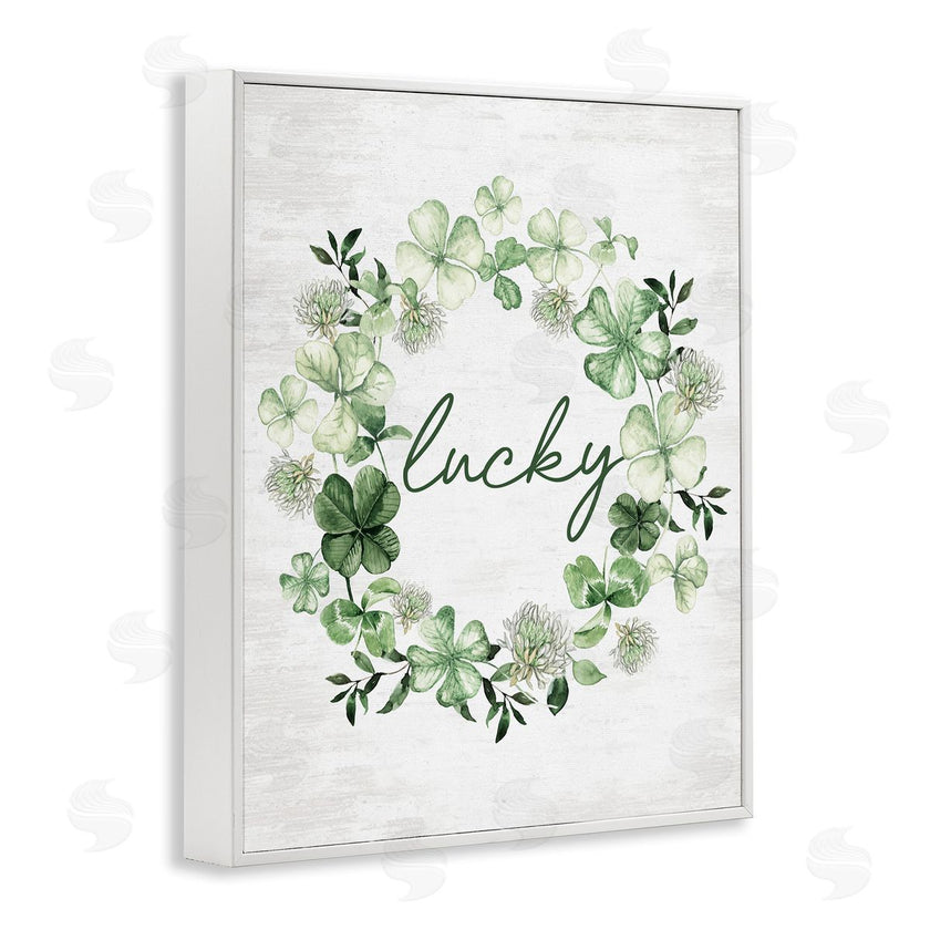 Lettered and Lined | Lucky Clovers Botanical Wreath