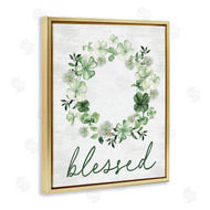 Lettered and Lined | Blessed with Spring Clover Wreath