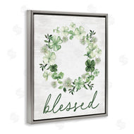 Lettered and Lined | Blessed with Spring Clover Wreath