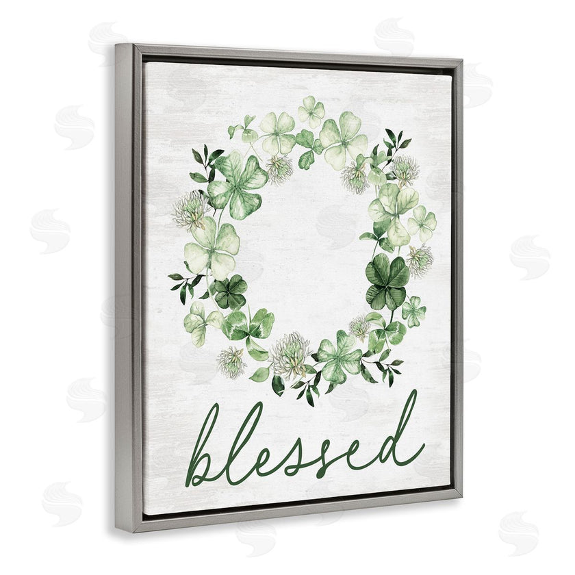 Lettered and Lined | Blessed with Spring Clover Wreath