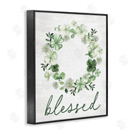 Lettered and Lined | Blessed with Spring Clover Wreath