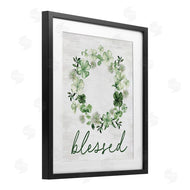 Lettered and Lined | Blessed with Spring Clover Wreath