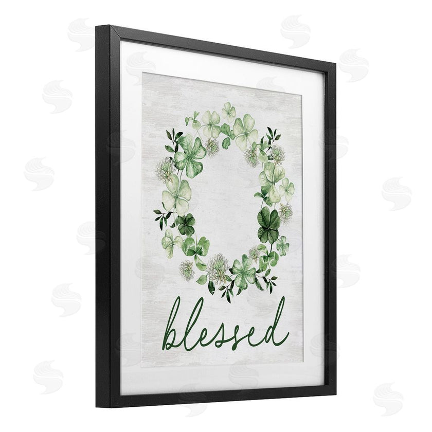 Lettered and Lined | Blessed with Spring Clover Wreath