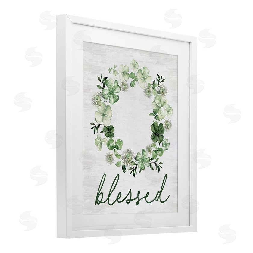 Lettered and Lined | Blessed with Spring Clover Wreath