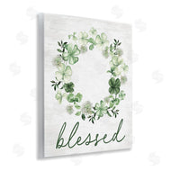 Lettered and Lined | Blessed with Spring Clover Wreath