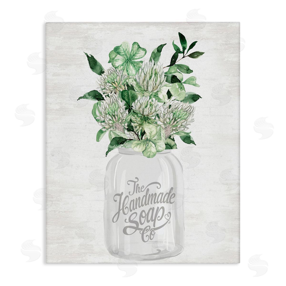 Lettered and Lined Spring Botanicals Handmade Soap Canvas Wall Art Print