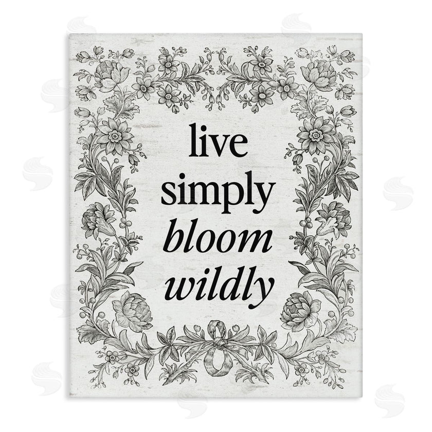 Lettered and Lined | Bloom Wildly Vintage Border