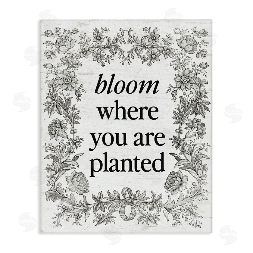 Lettered and Lined | Inspiring Bloom with Vintage Border