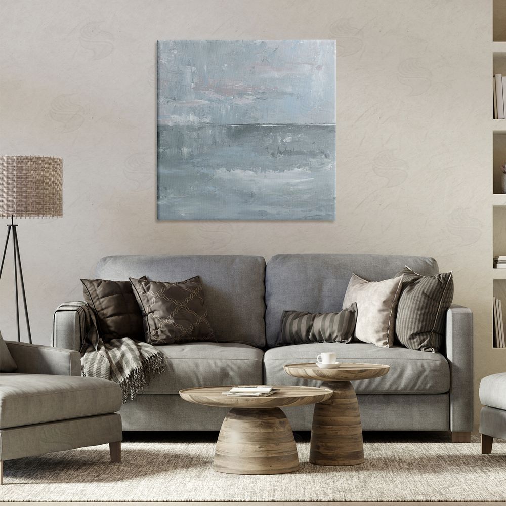 Kristen Dalpiaz Slate Tones Abstract Printed Wall Art in Room