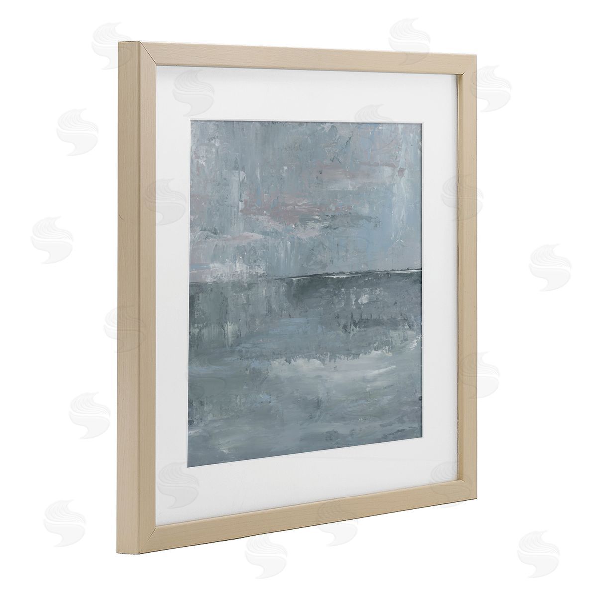 Kristen Dalpiaz Slate Tones Abstract Birch Framed Print Under Glass Art