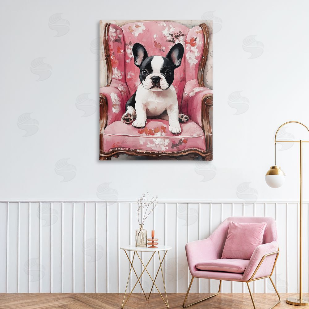 Annabelle Hall Sweetest Dog Frenchie Printed Wall Art in Room