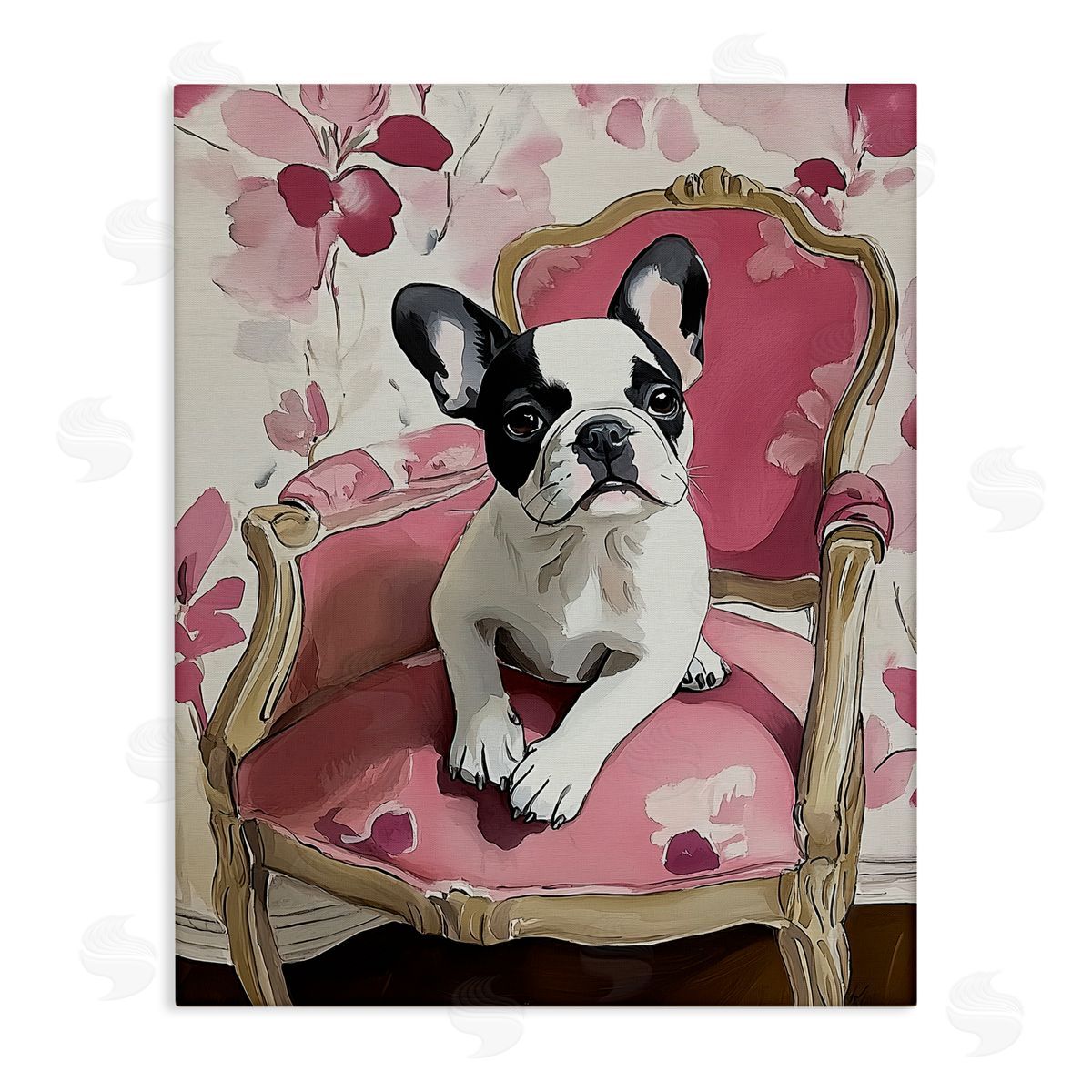Annabelle Hall Sweetest Dog Perched Canvas Wall Art Print