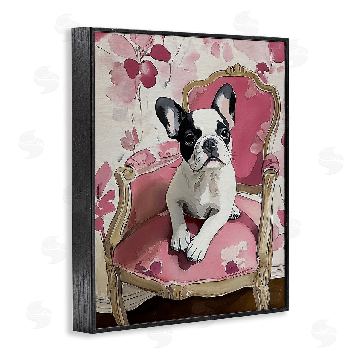 Annabelle Hall Sweetest Dog Perched Black Framed Giclee Art Print