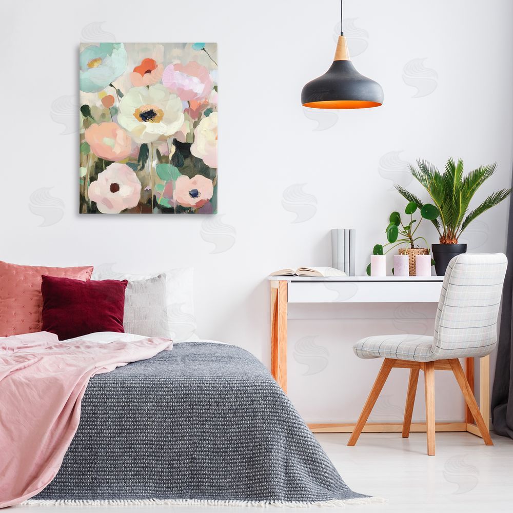 Annabelle Hall Garden Of Mint Flowers Printed Wall Art in Room
