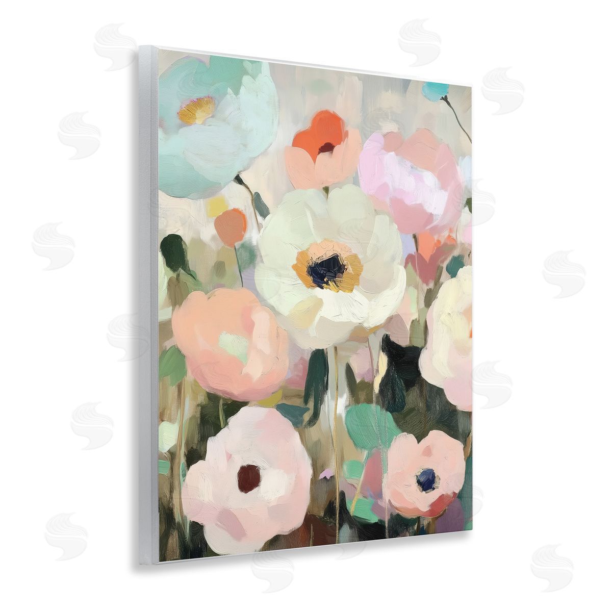 Annabelle Hall Garden Of Mint Flowers Wall Plaque Art Print
