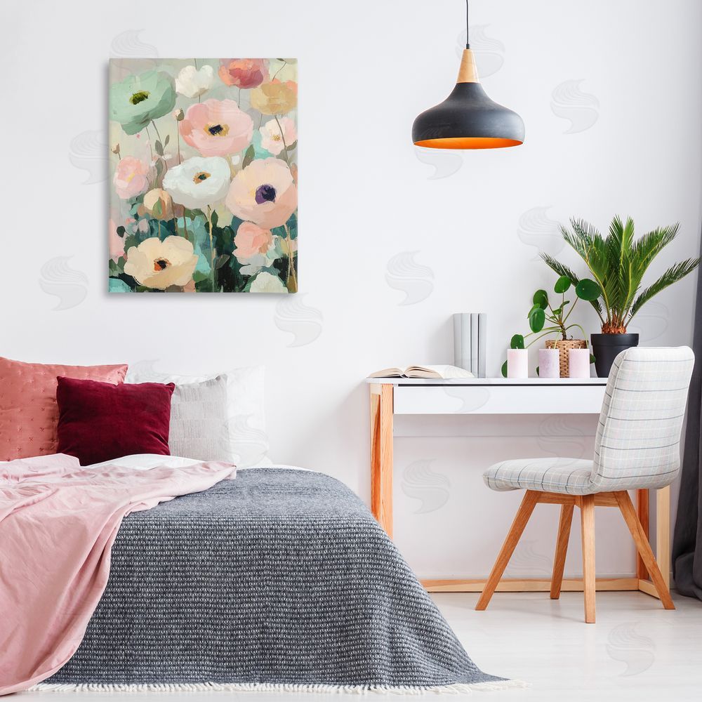 Annabelle Hall Garden Of Mint Poppies Printed Wall Art in Room