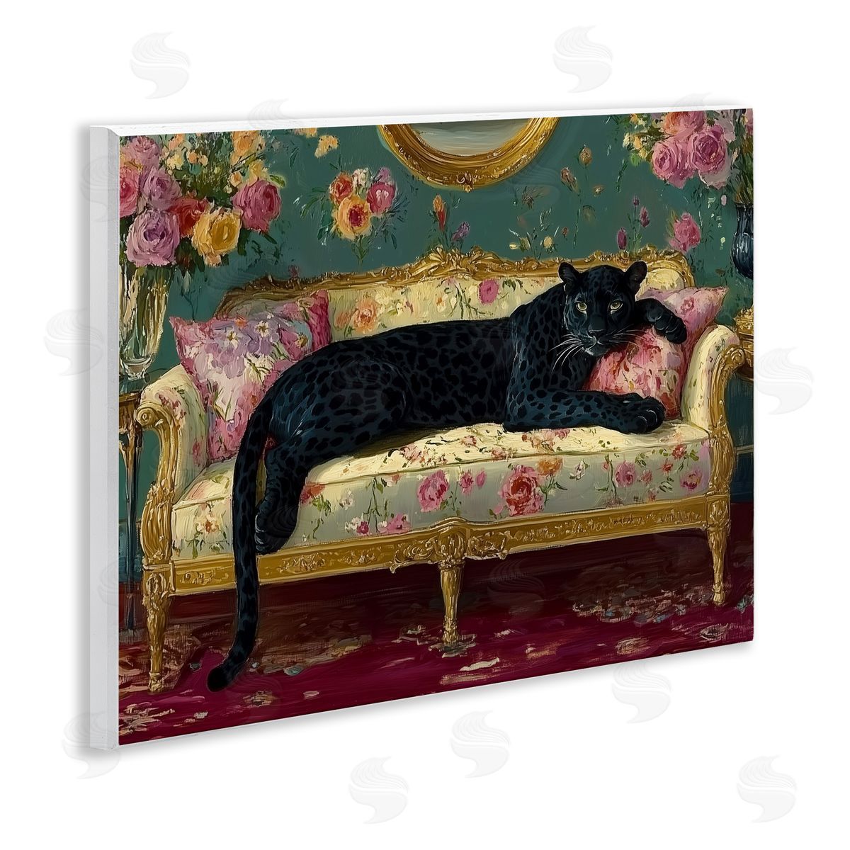 Annabelle Hall Opulent Interior Panther Wall Plaque Art Print