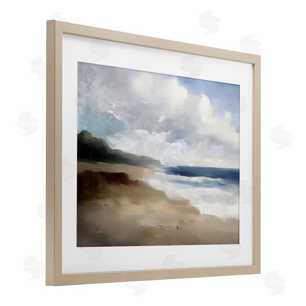 Annabelle Hall Sea Of Sighs Landscape Birch Framed Print Under Glass Art