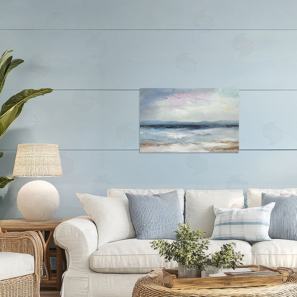Annabelle Hall Coastal Sea Of Sighs Printed Wall Art in Room