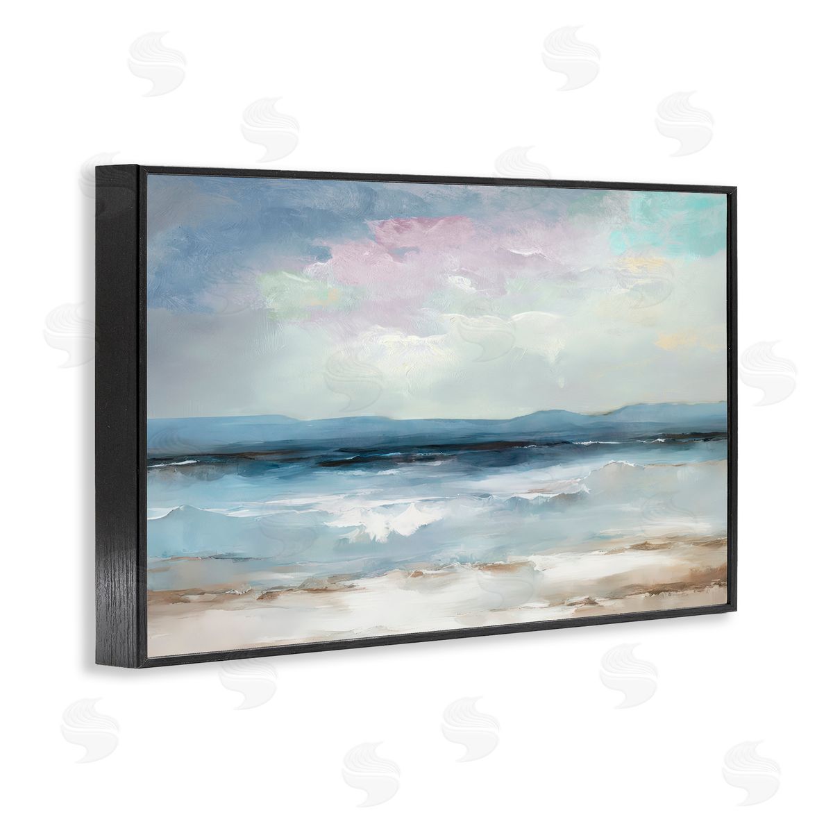 Annabelle Hall Coastal Sea Of Sighs Black Framed Giclee Art Print