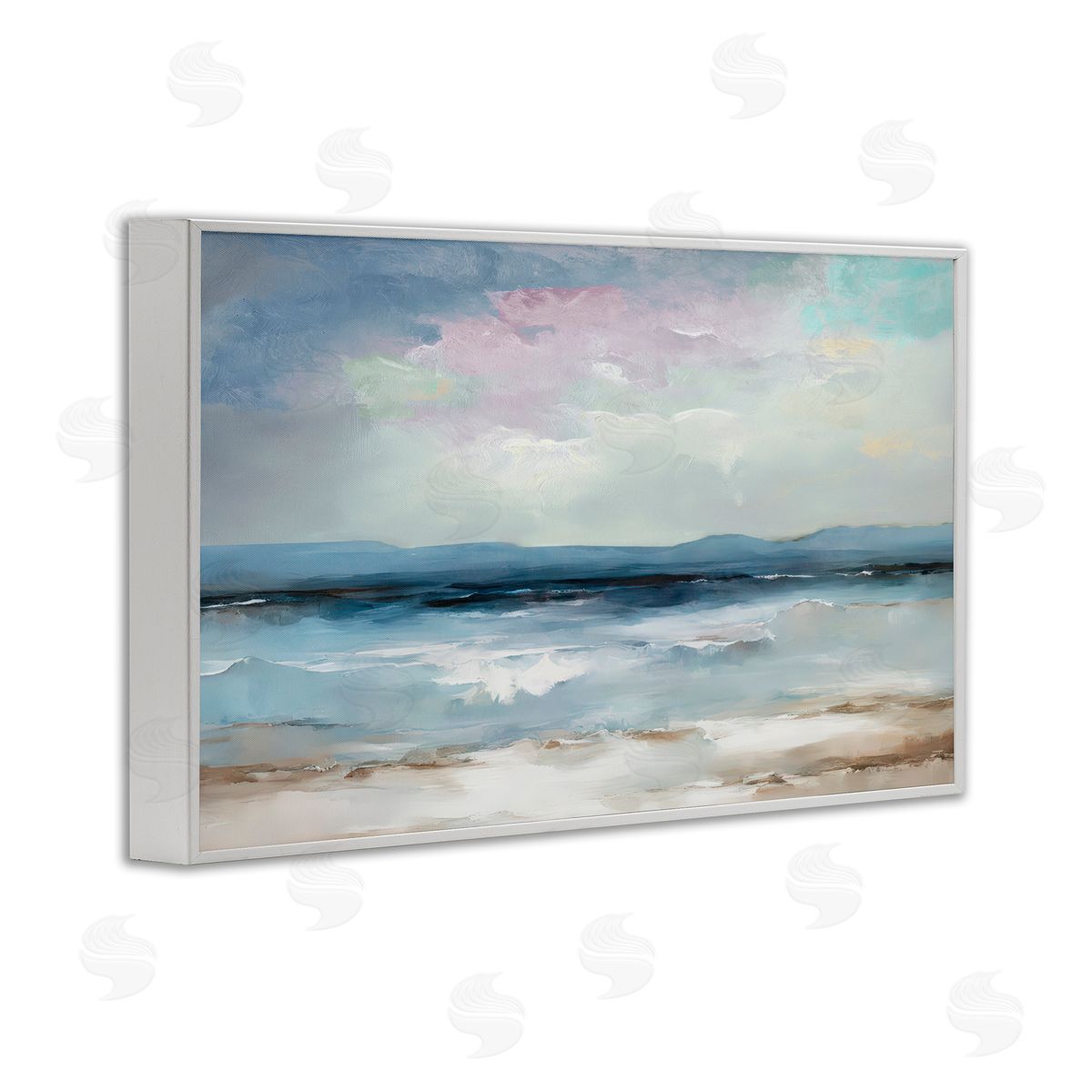 Annabelle Hall Coastal Sea Of Sighs White Frame Giclee Art Print
