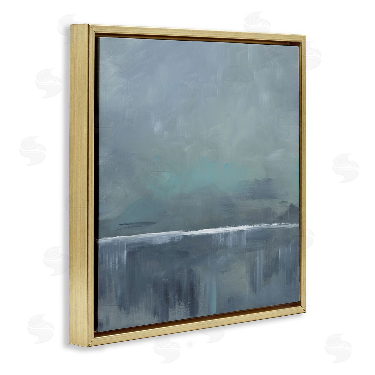 Kristen Dalpiaz Land And Sea Horizon Gold Floating Frame Canvas Art Print